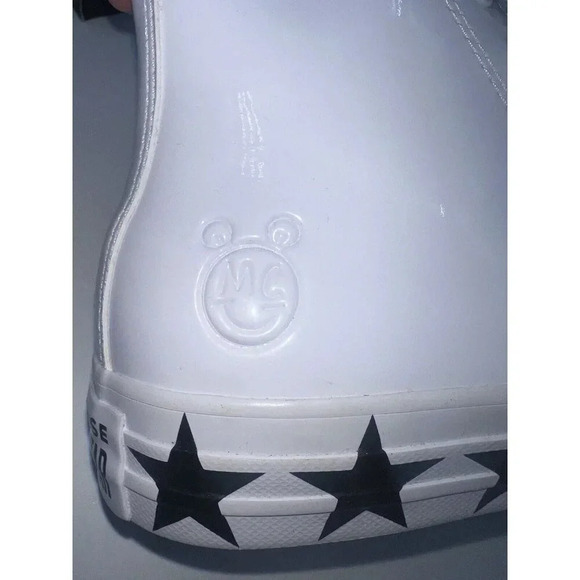 Converse Miley cyrus Chuck Taylor All Star High Top White Patent Black Hi Stars - Picture 7 of 11
